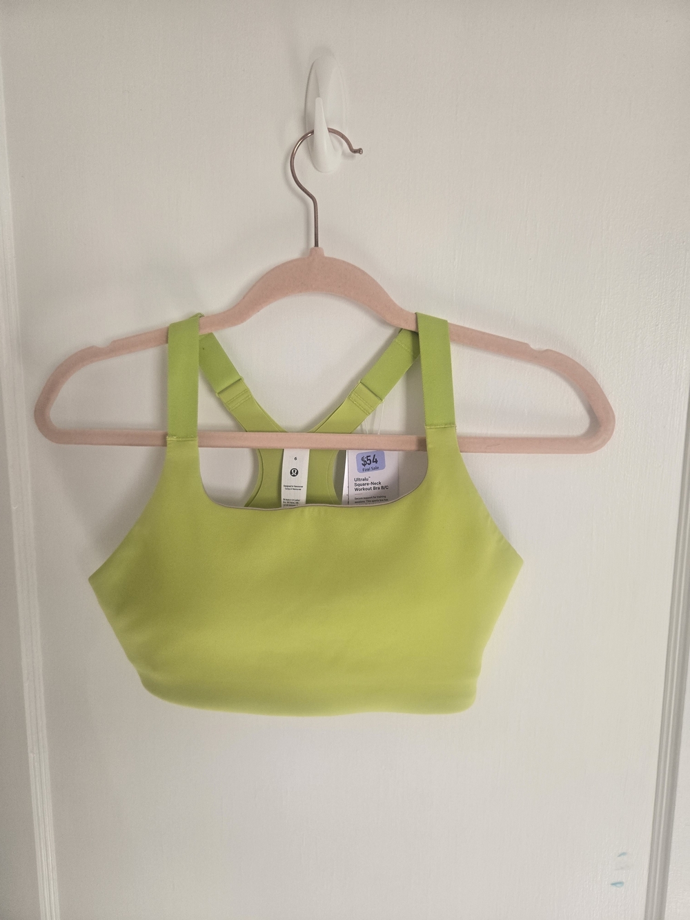 Lululemon Ultralu Square-Neck Workout Bra B/C